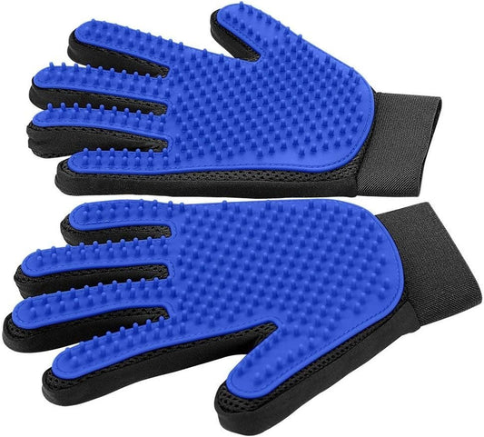 Pet Grooming Gloves for Cats & Dogs
