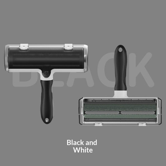 Pet Grooming Brush with Fur Cleaning Roller